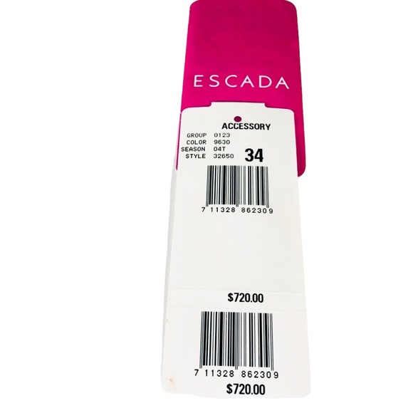 ESCADA pink with metallic gold accents pony handbag - Picture 10 of 12